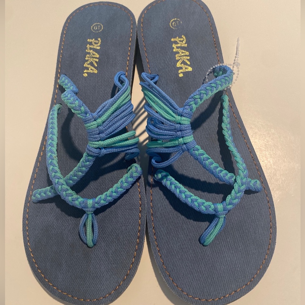 Plaka Summer Sandals Oceanside size 10 NWOT
